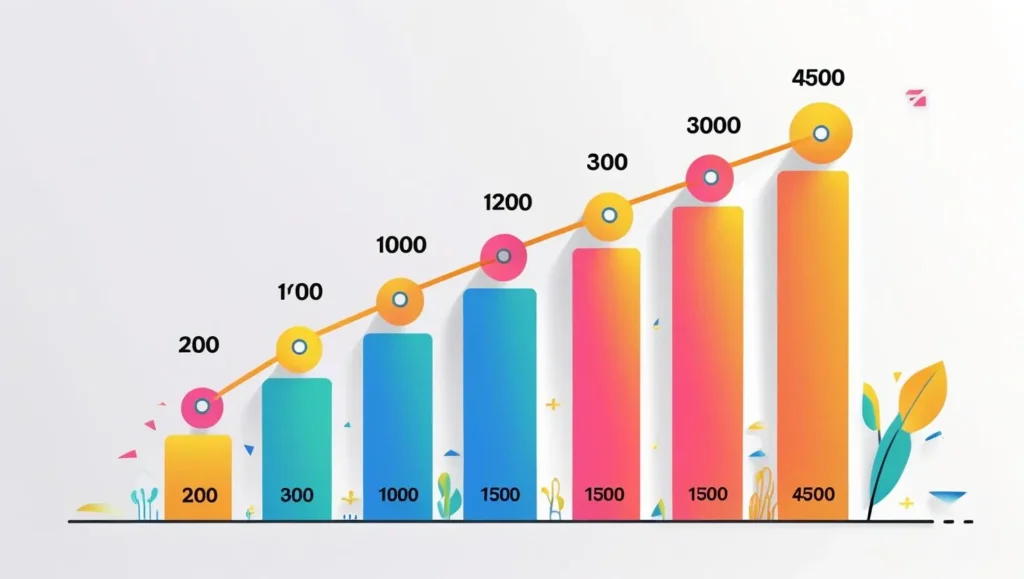 SEO traffic increase graph