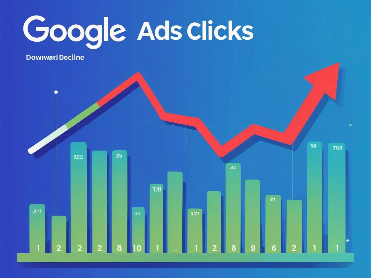 google ads clicks down